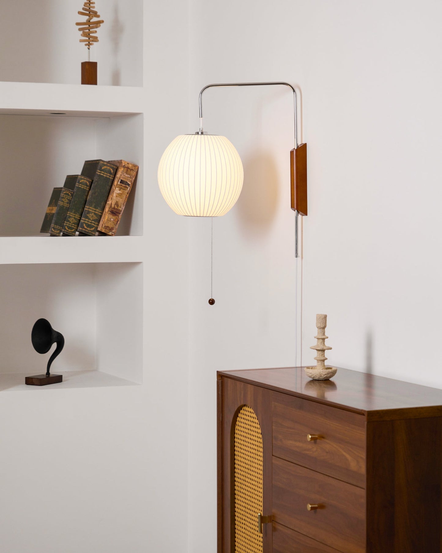 Adjustable Bubble Wall Sconce with Plug-In Cord
