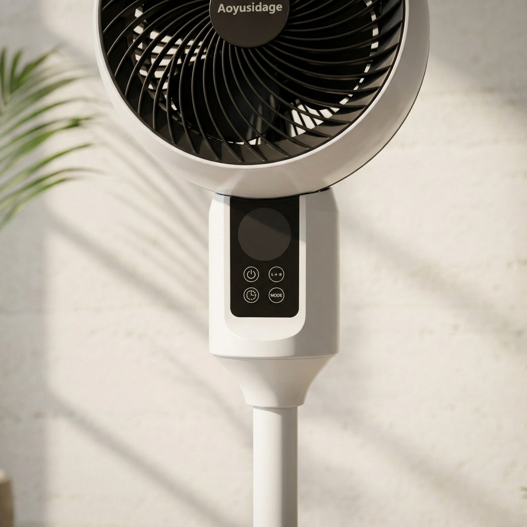 Elara Haus 2-in-1 Convertible Pedestal and Desk Air Circulator Fan with Remote Control