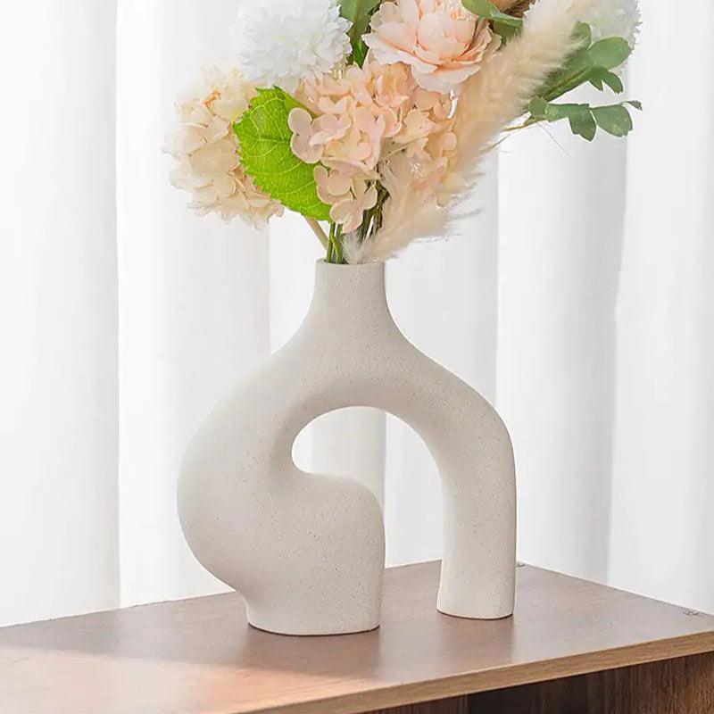 Danish Abstract Double Vase | Ceramic 4