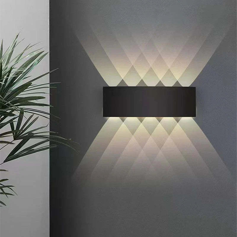 Modern waterproof LED wall lamp with multi-point up/down light 8