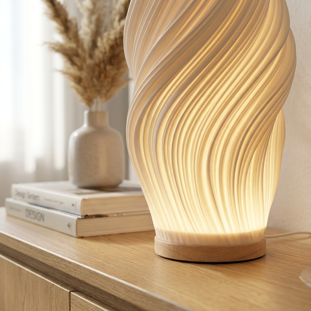 Elara Haus Artistic Curve Table Lamp