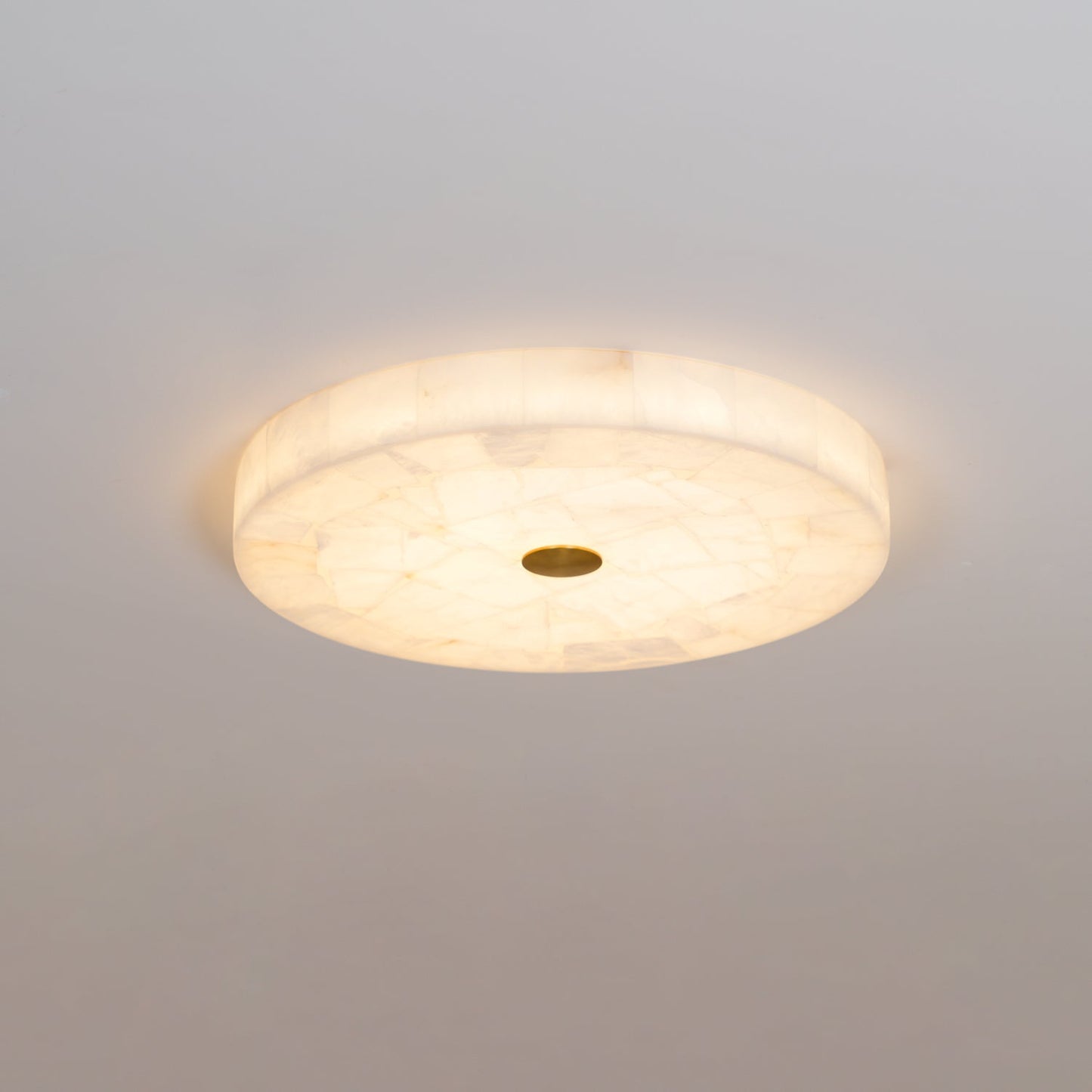 Round Mosaic Alabaster Ceiling Lamp 9