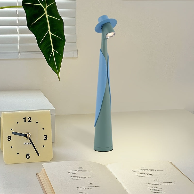 Modern Rechargeable LED Hat Lamp | Creative Touch Desk Light 10
