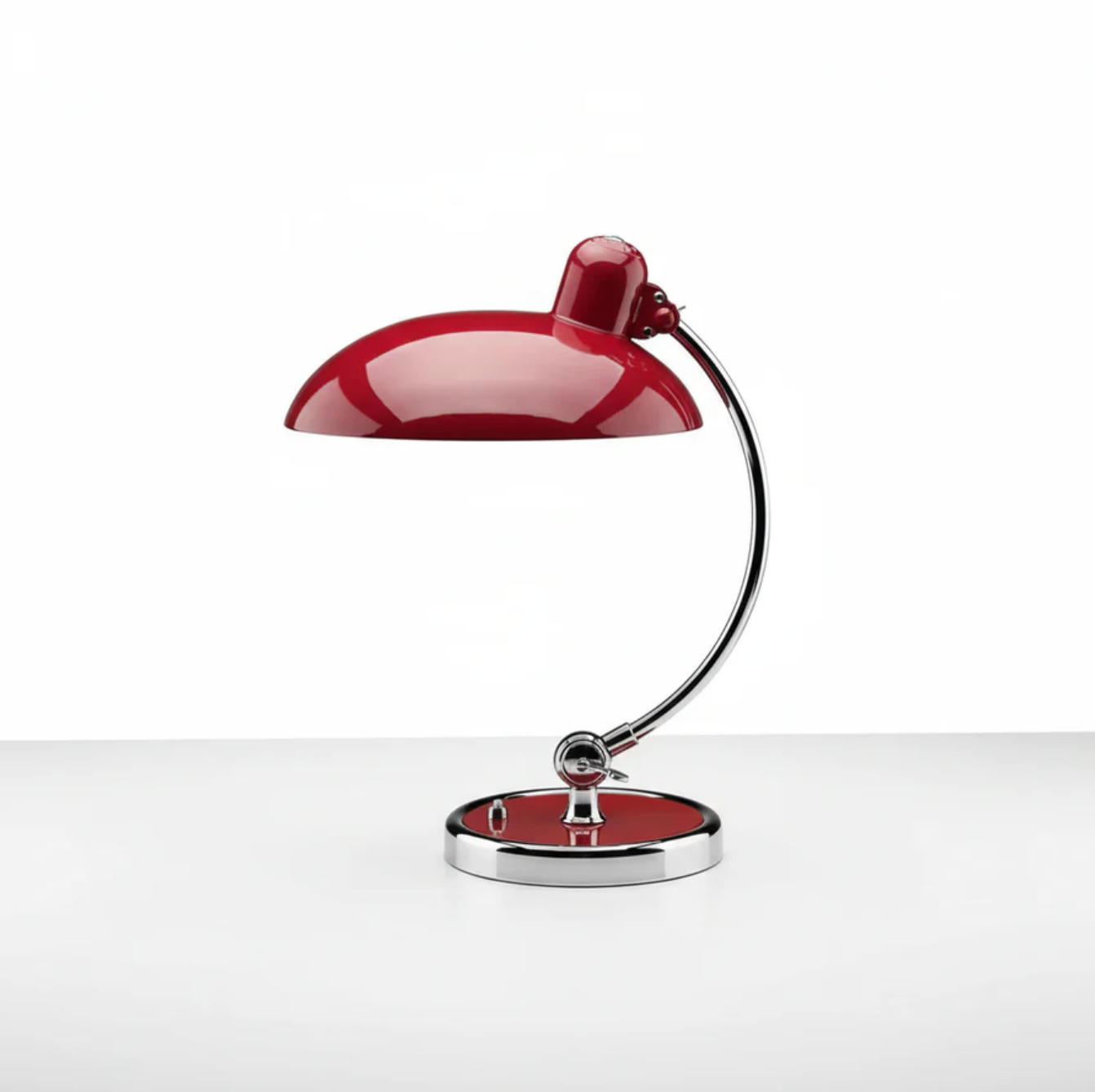 Retro designer desk lamp – metal with a chrome base 11