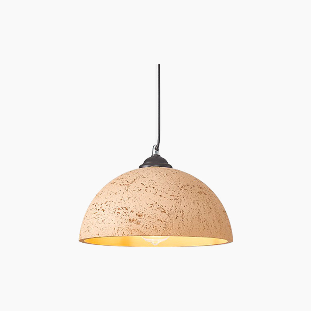 Minimalist Wabi-Sabi Pendant Light with Round Dome, 5 Colors 8