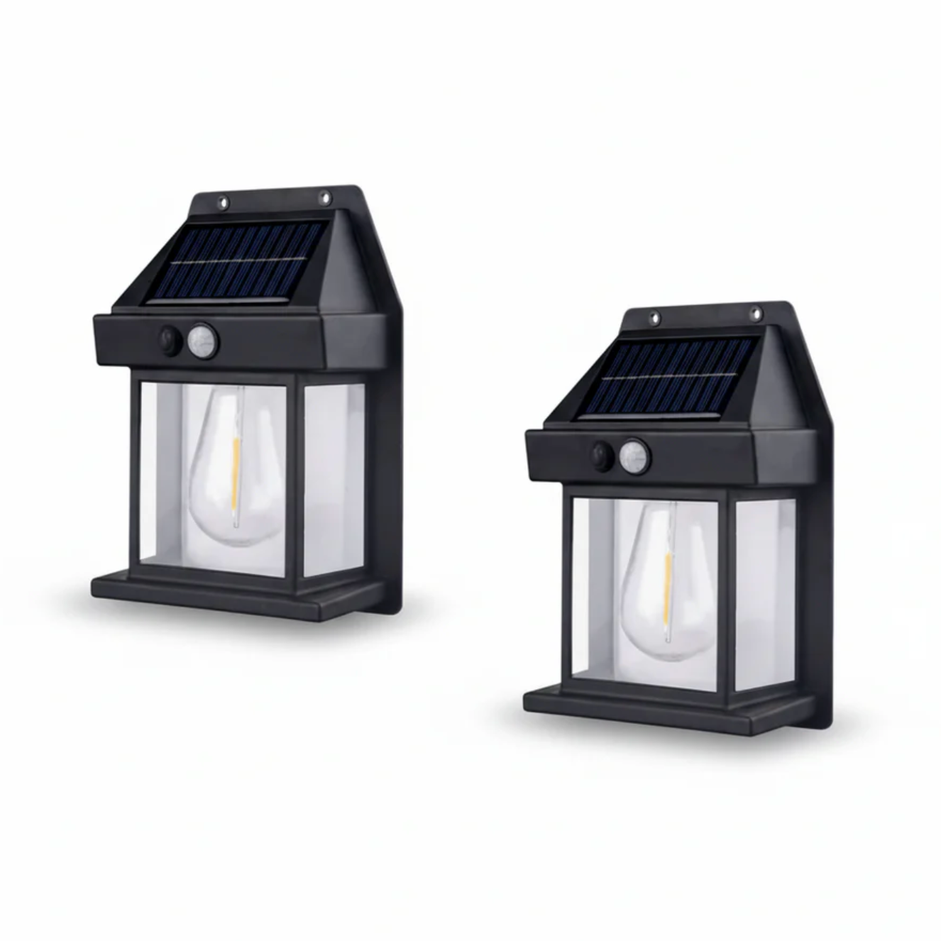 Solar LED wall lamp with motion sensor - a stylish garden lantern 6