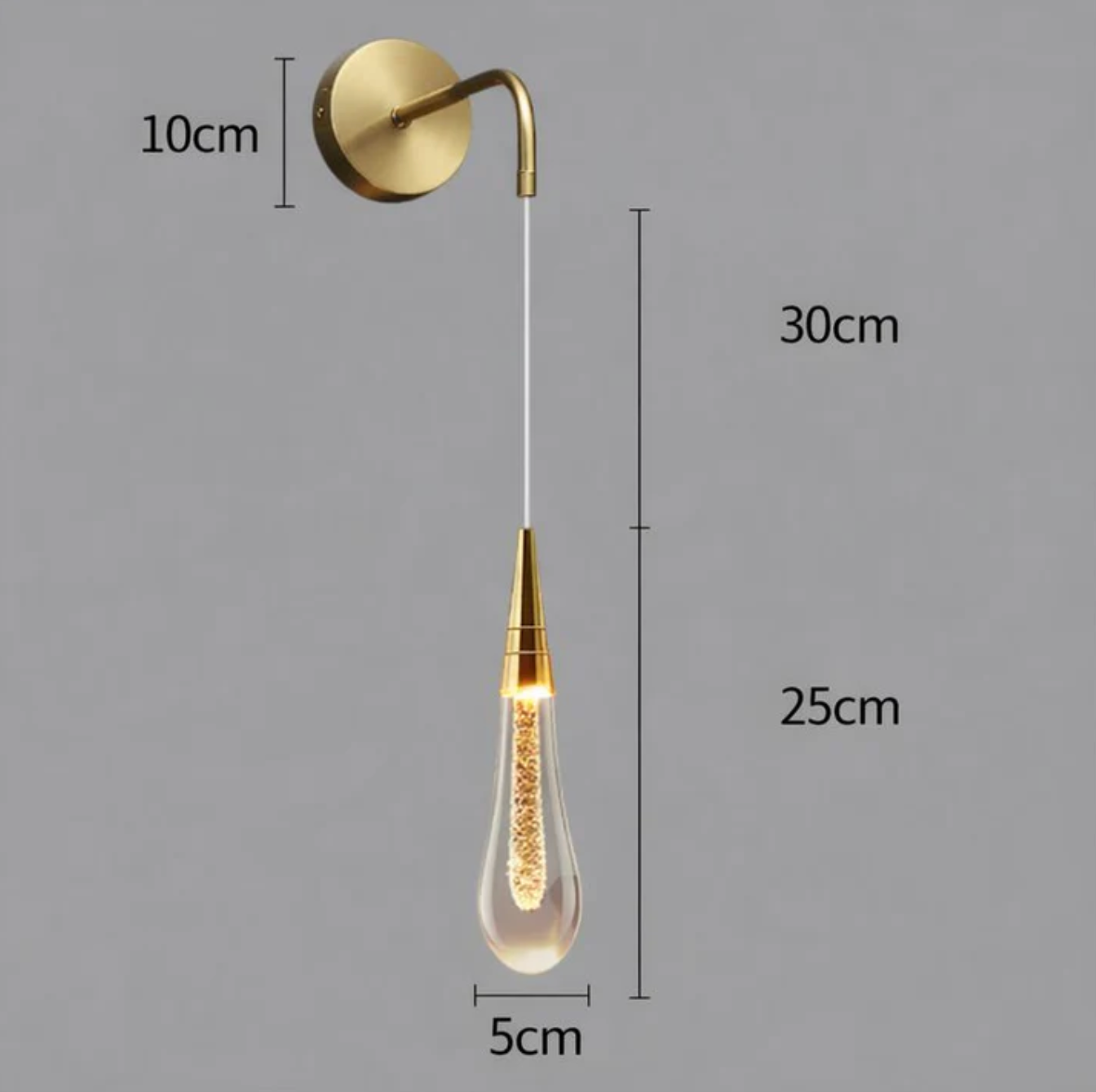 Hanging wall sconce – a modern lamp with a decorative bulb in a minimalist style 7