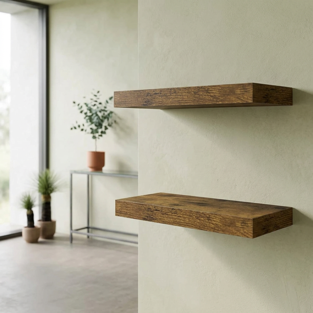 Elara Haus Multi-Tier Floating Wall Ledges with Hidden Brackets