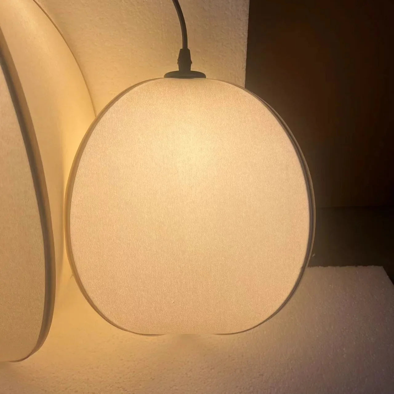 Wabi Sabi Linen Led Pendant Light - Elegant Modern Lighting Fixture 8