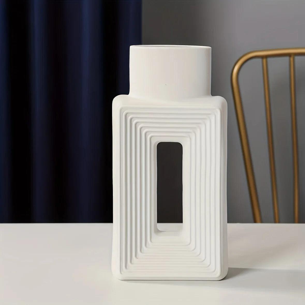 Nordic Square Vase | Full Ceramic 4