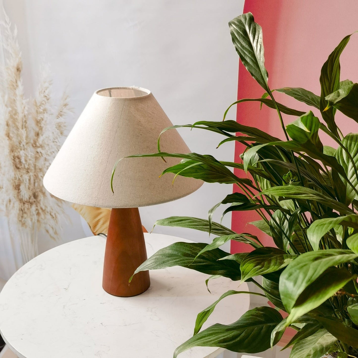 Rowan Retro Solid Wood Table Lamp 8