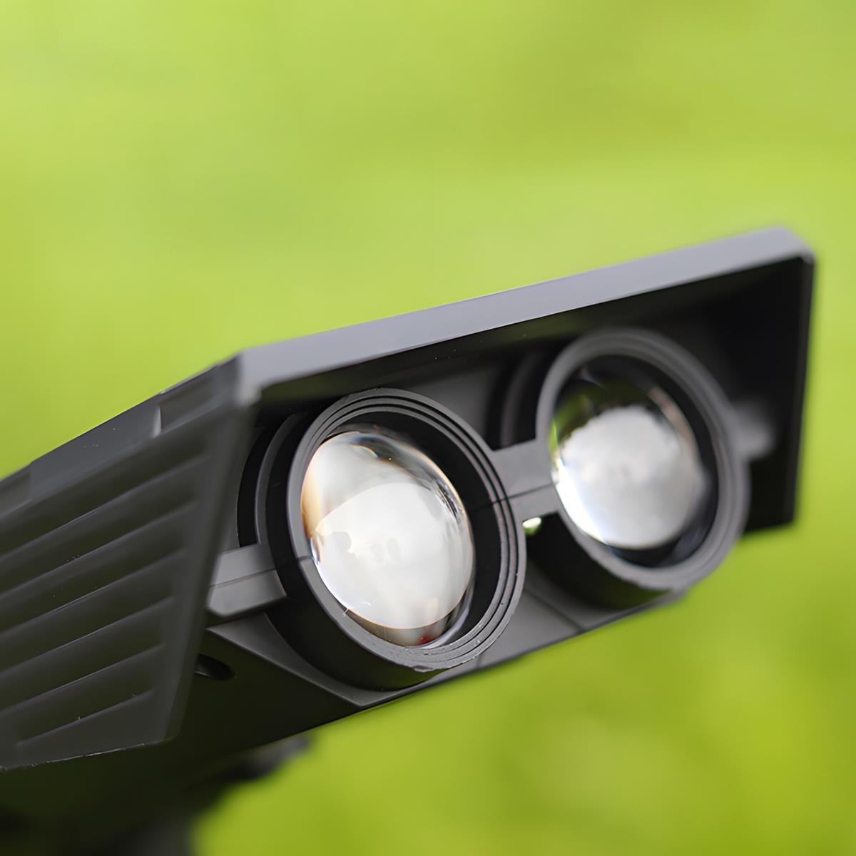 Waterproof LED Solar Multi-zoom Spot Light Landscape Lighting 7