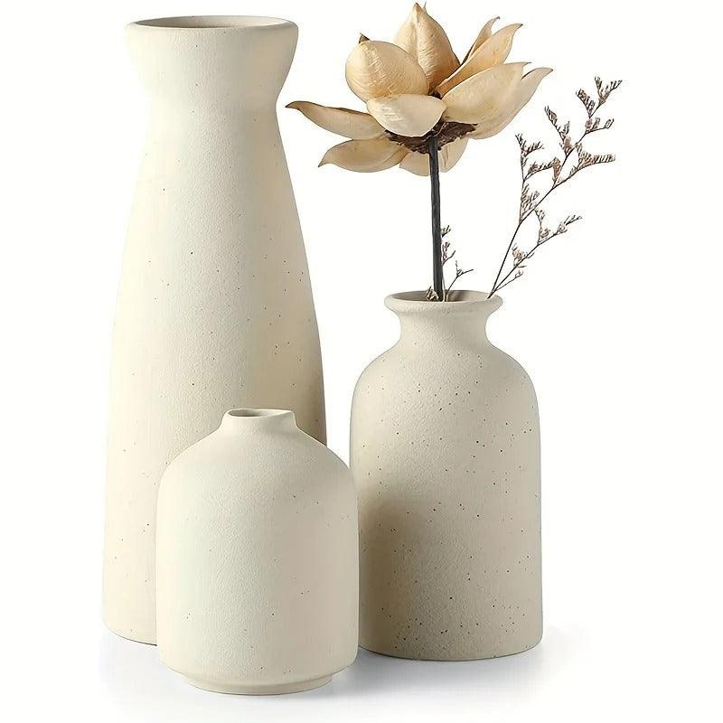3 x Nordic Flower Vase Set | Ceramic 5