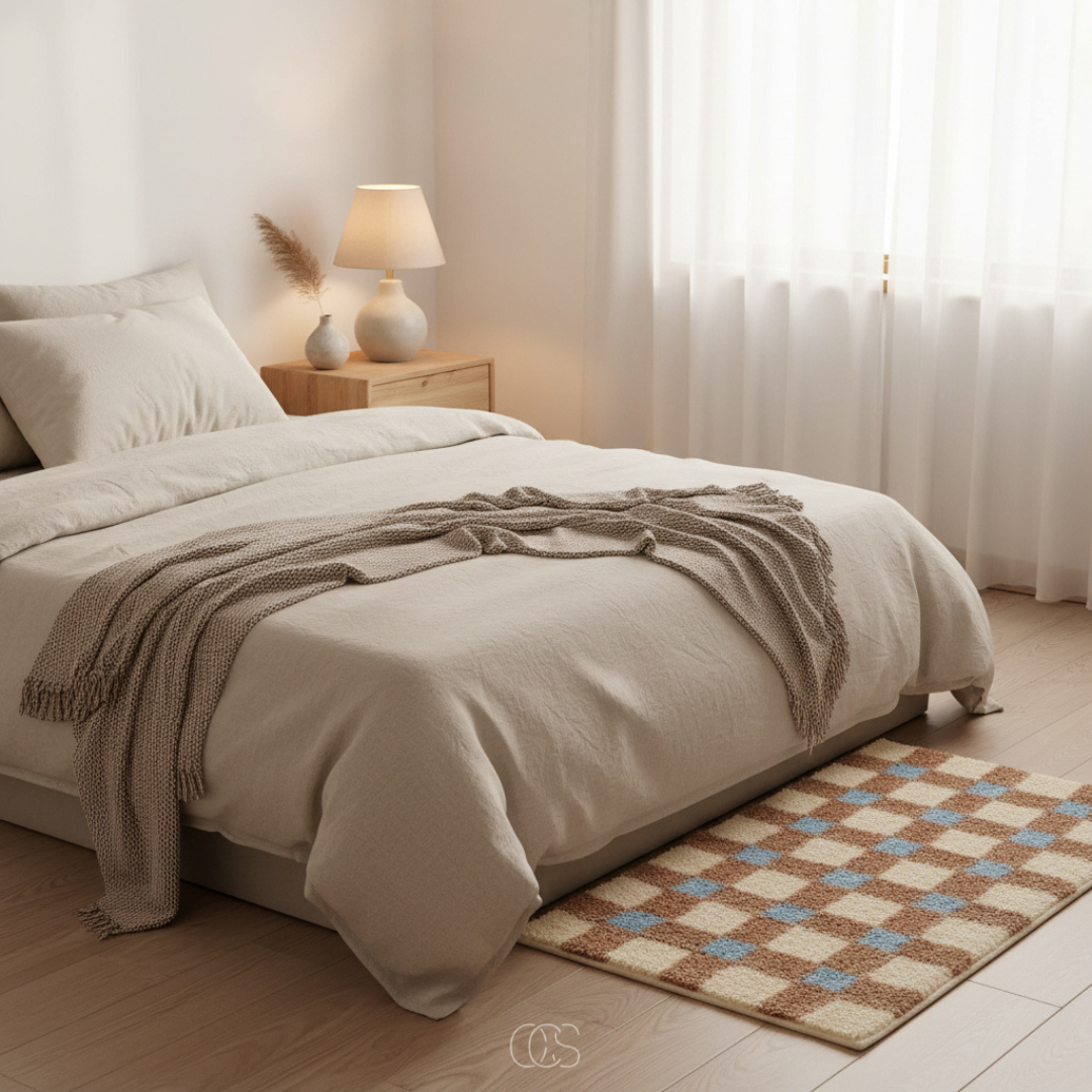 OCS - check Scandinavian rug 4