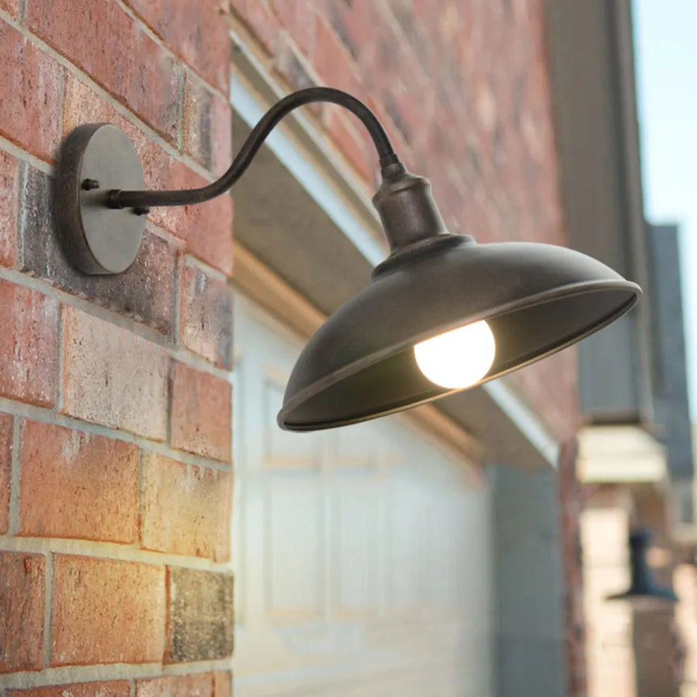 Isyrae - Outdoor Wall Lamp Two Colors Minimalist Modern Facade Lighting 9