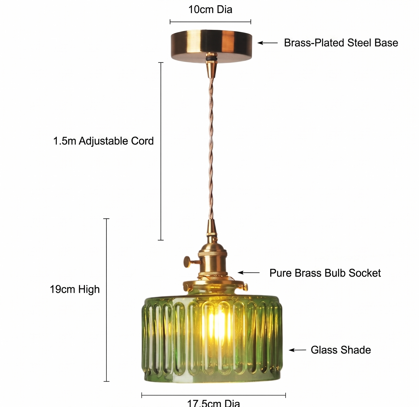 Elara Haus Elegant Suspension Light - Modern Dining Centrepiece