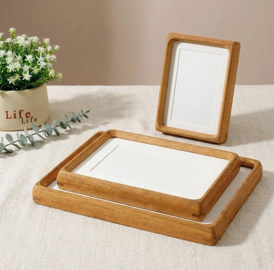 Elara Haus Photo Frame - Handcrafted Solid Wood Decorative Frame