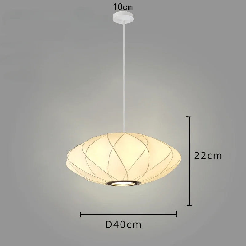 Modern Pendant Lamp with Fabric Shade 8