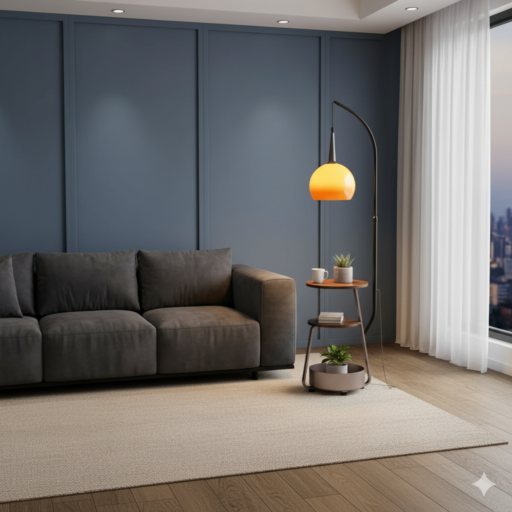 Quadra Minimal Lamp Table