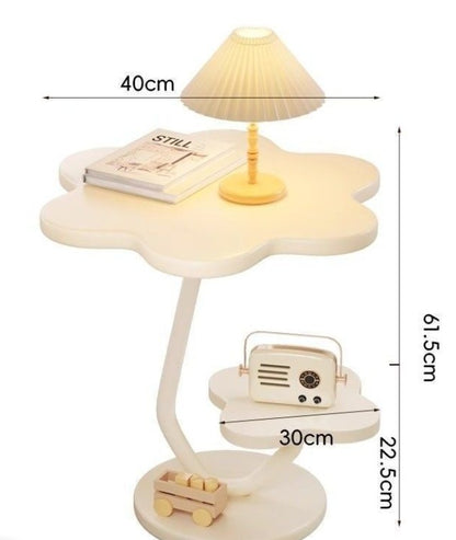 Elara Haus Modern Light Wood 2-Tier C-Table