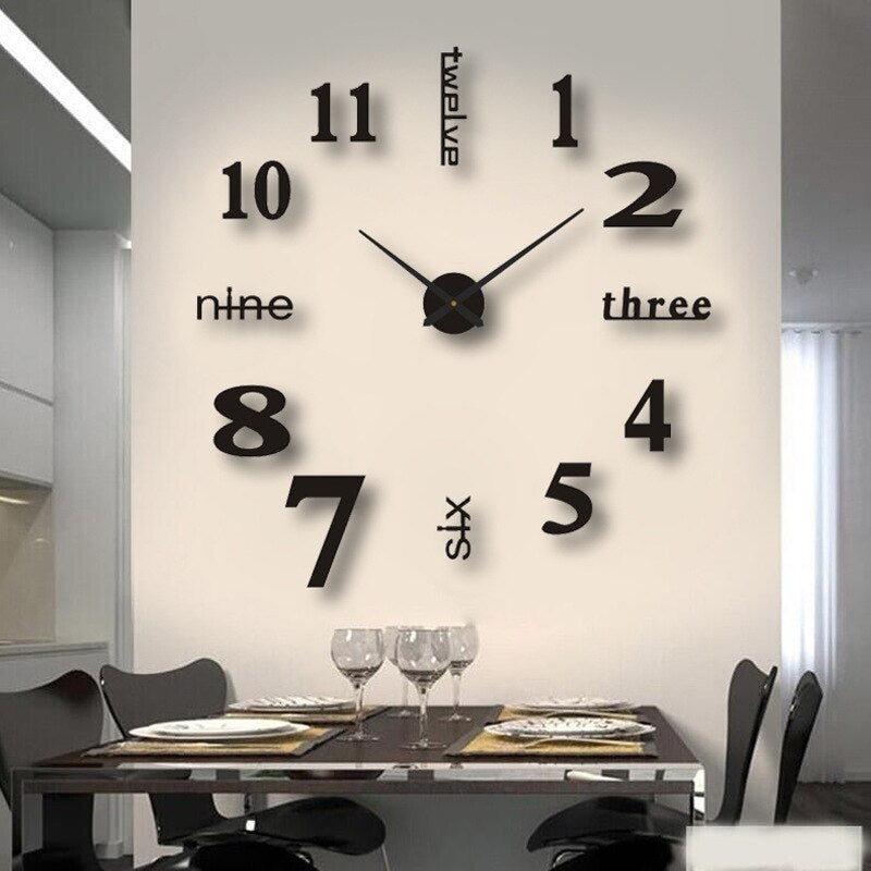 3D Creative Wall Clock 9