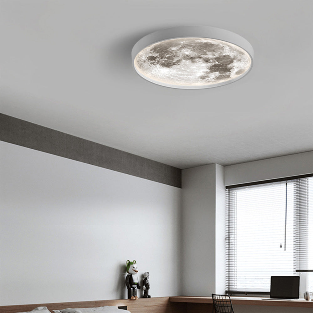 Abstract Wave LED Semi-Flush Ceiling Light - Dimmable