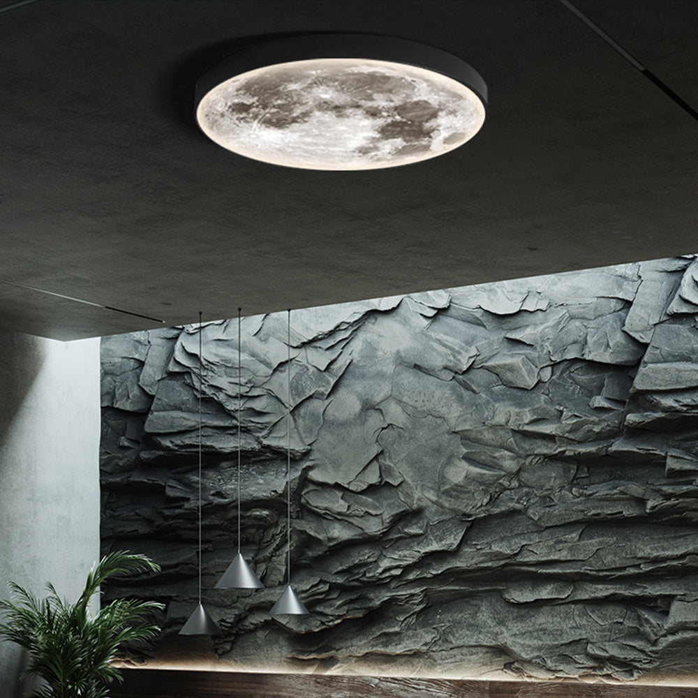 Abstract Wave LED Semi-Flush Ceiling Light - Dimmable