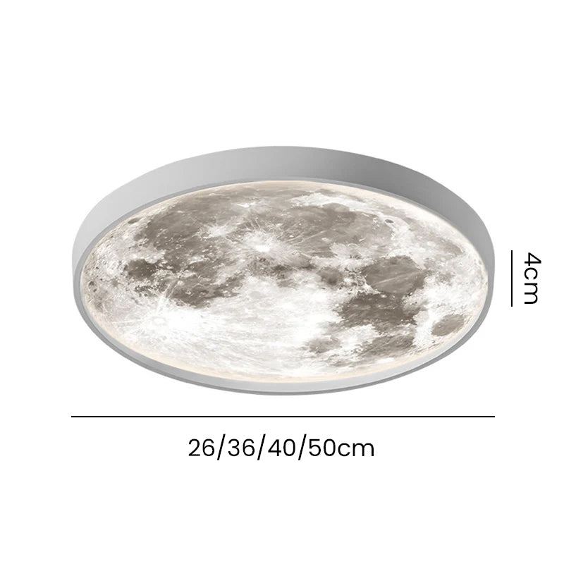 Abstract Wave LED Semi-Flush Ceiling Light - Dimmable