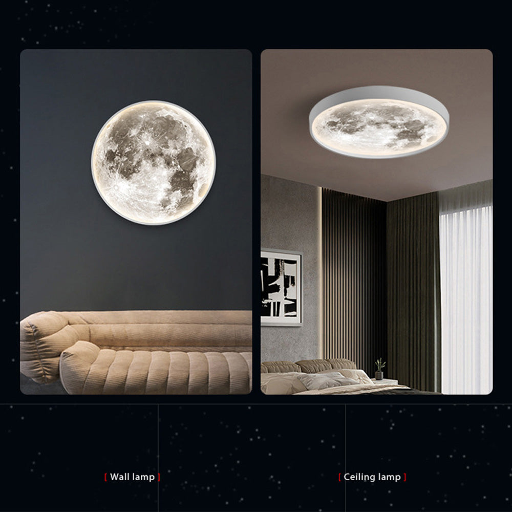 Abstract Wave LED Semi-Flush Ceiling Light - Dimmable