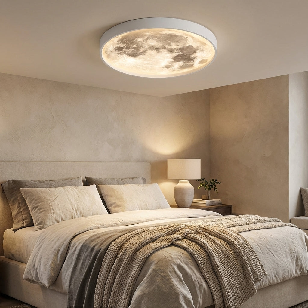 Abstract Wave LED Semi-Flush Ceiling Light - Dimmable