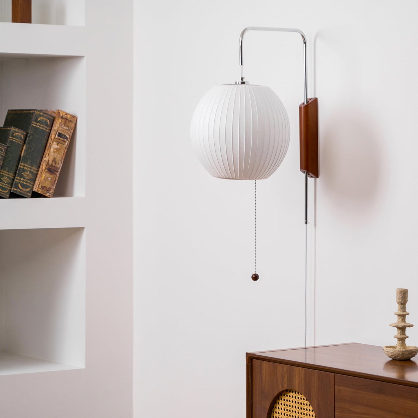 Adjustable Bubble Wall Sconce with Plug-In Cord