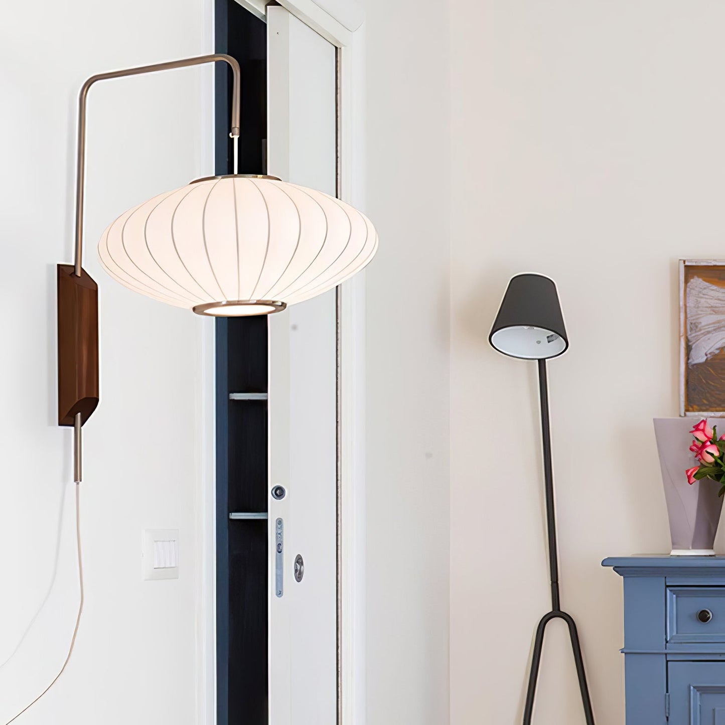 Adjustable Bubble Wall Sconce with Plug-In Cord