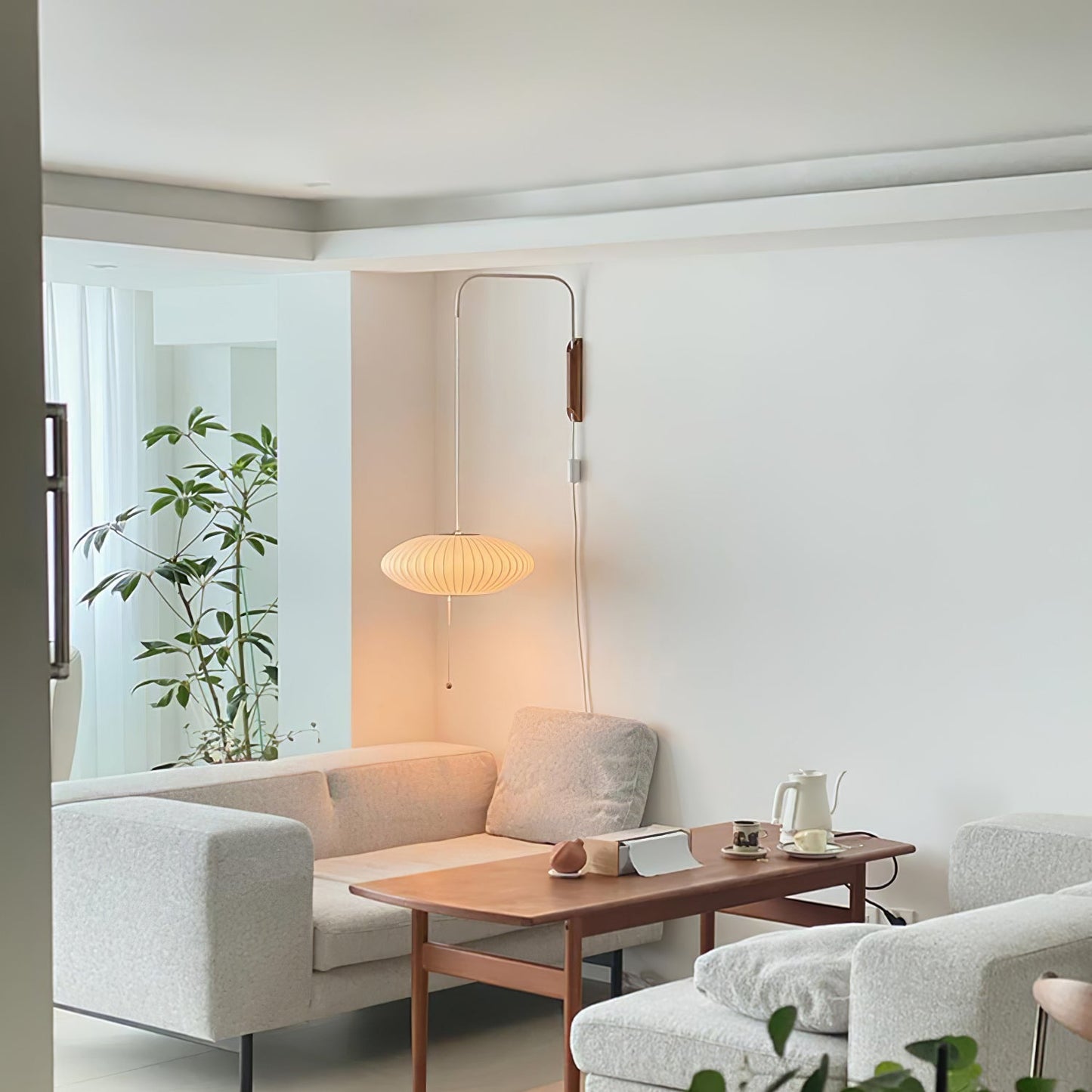 Adjustable Bubble Wall Sconce with Plug-In Cord
