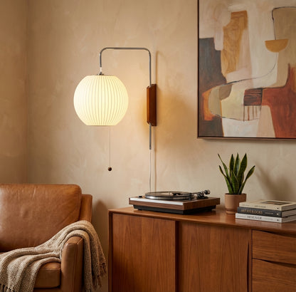Adjustable Bubble Wall Sconce with Plug-In Cord