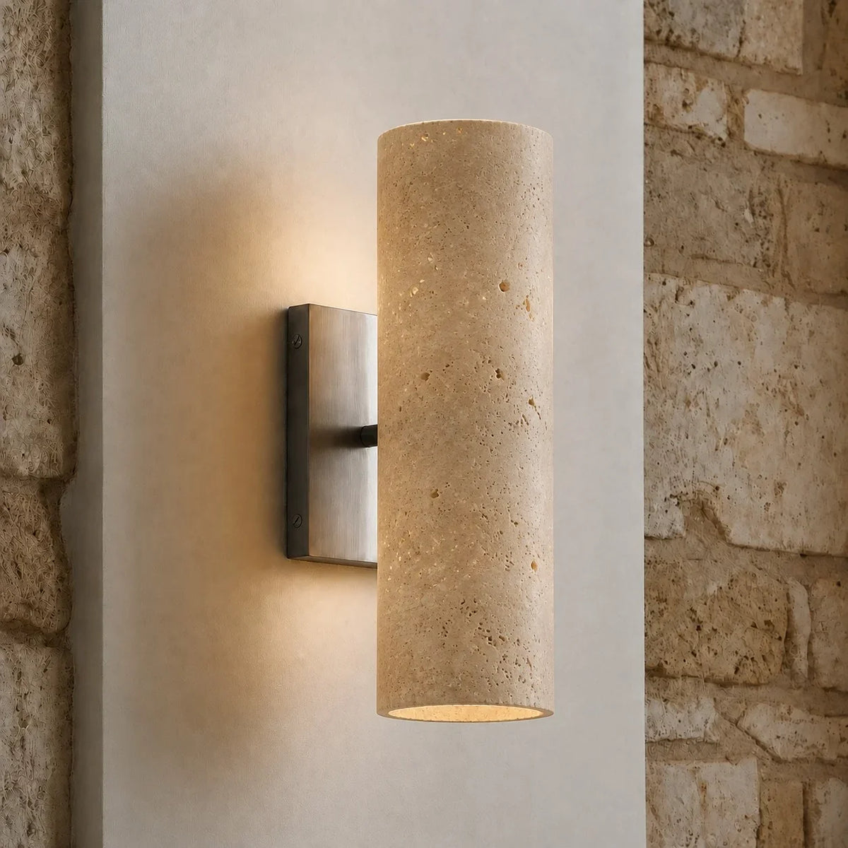 Doran Modern Elegant Alabaster Tube Sconce 23