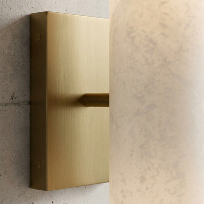 Alabaster Cylinder Wall Sconce Light