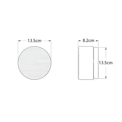 Ambrelo Modern Round Wall Sconce Amber Glass
