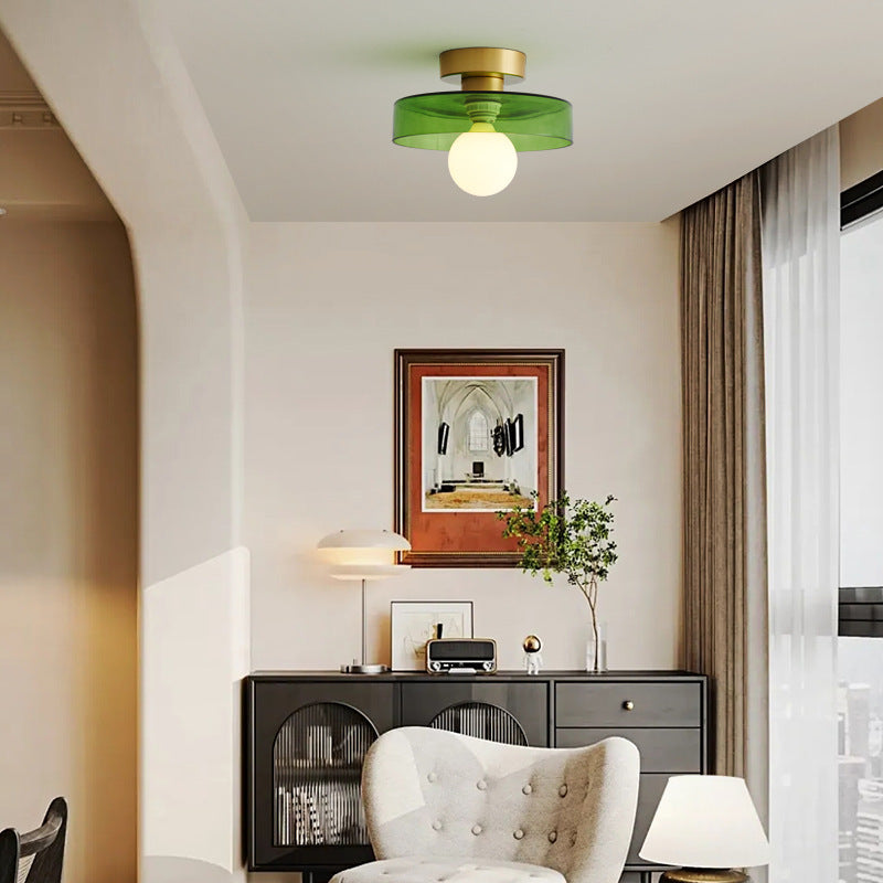 Elara haus Glass LED Ceiling Light - Dimmable