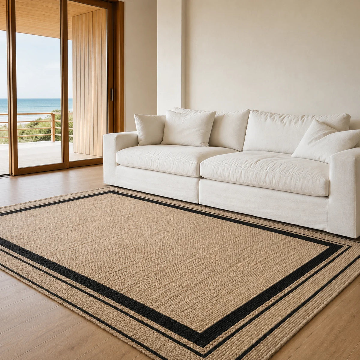 Elara Haus Jute Rug - Handwoven Natural Fibre Eco-Friendly 0
