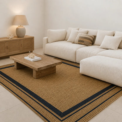 Elara Haus Jute Rug - Handwoven Natural Fibre Eco-Friendly 1