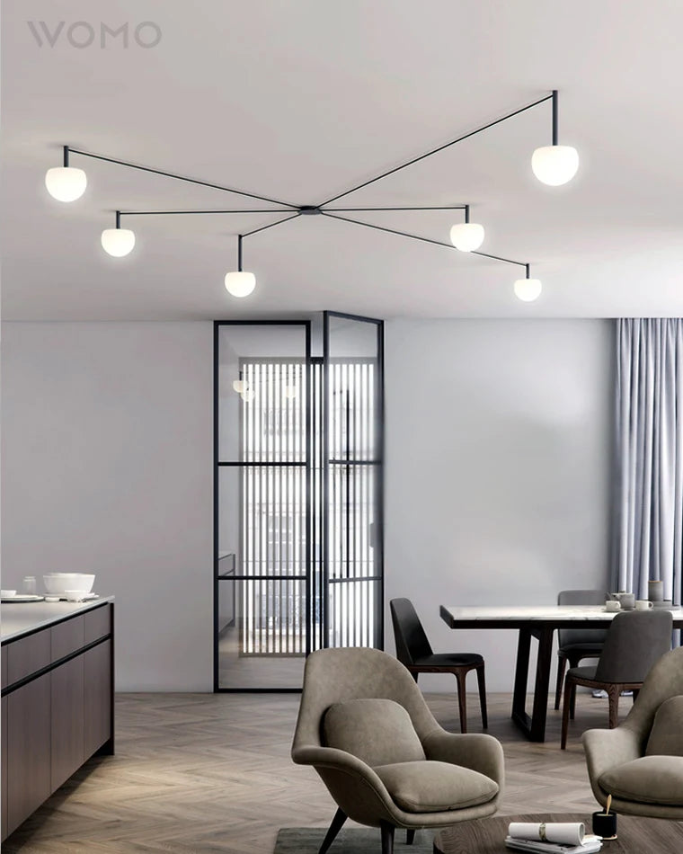 WOMO Custom Frosted Glass Globe Ceiling Light-WM1029 6