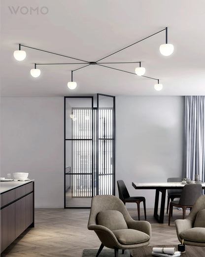 WOMO Custom Frosted Glass Globe Ceiling Light-WM1029 6