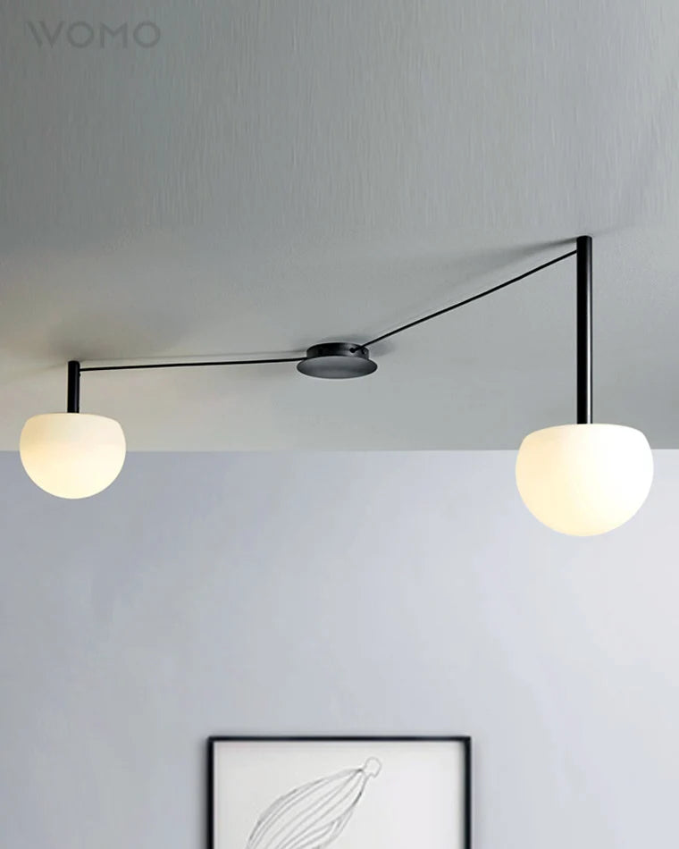 WOMO Custom Frosted Glass Globe Ceiling Light-WM1029 9