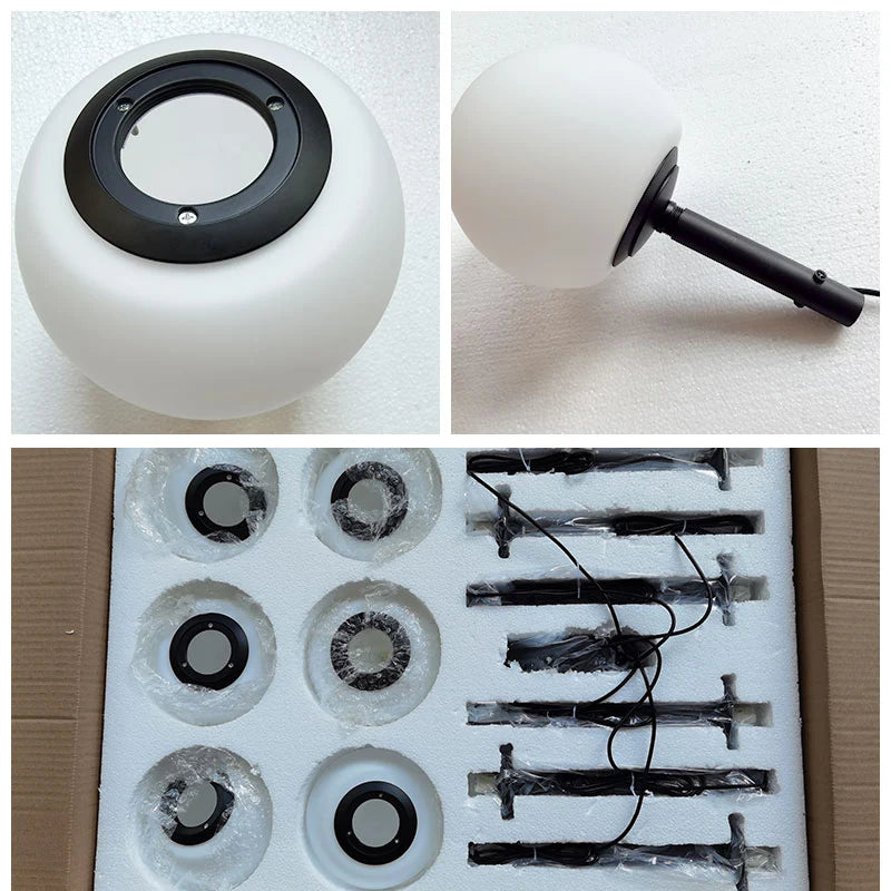 WOMO Custom Frosted Glass Globe Ceiling Light-WM1029 11