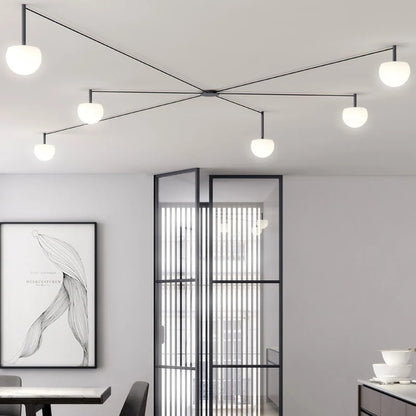 WOMO Custom Frosted Glass Globe Ceiling Light-WM1029 2