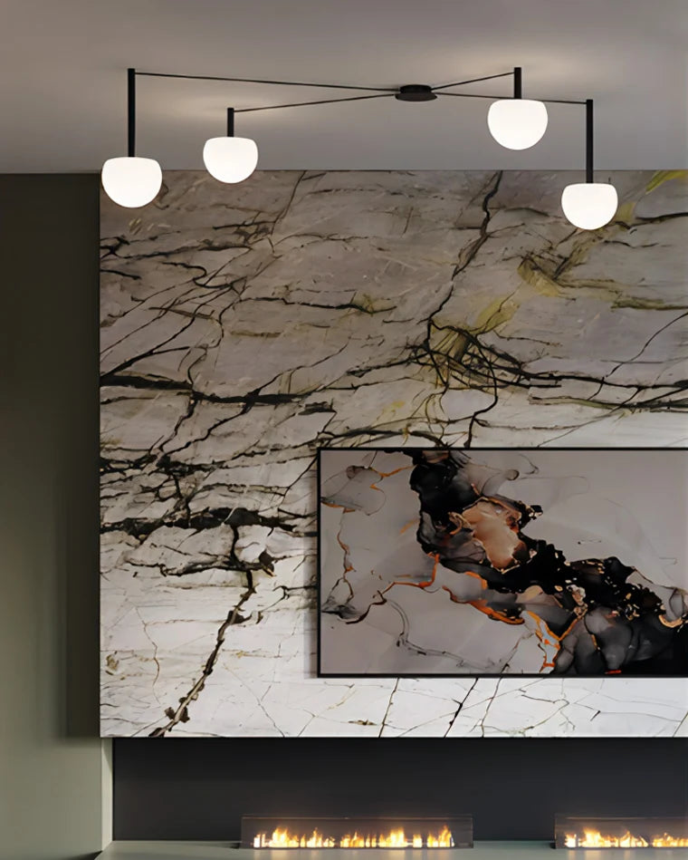 WOMO Custom Frosted Glass Globe Ceiling Light-WM1029 5