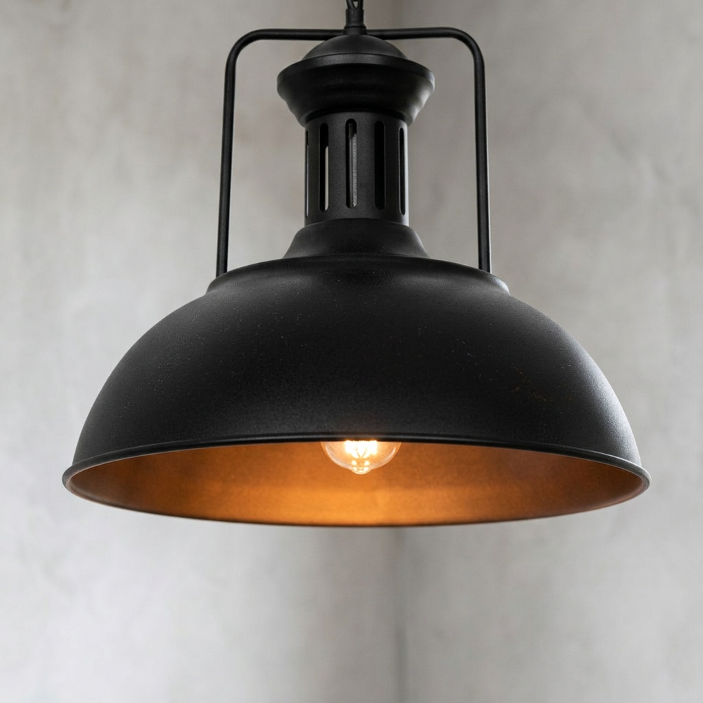 Caged Dome Pendant Light Fixture