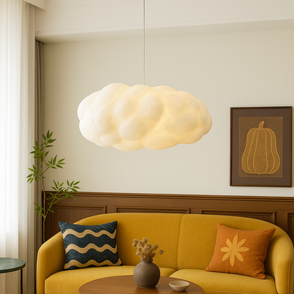 Cloud Pendant Light Modern White Hanging Ceiling Lamp