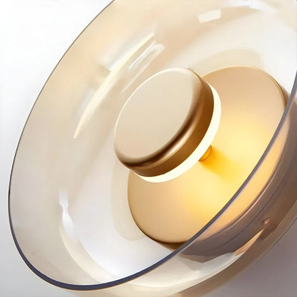 Elara Haus Nordic Glass Bowl Wall Lamp - Thickened Glass Artisanal Iron Body 5