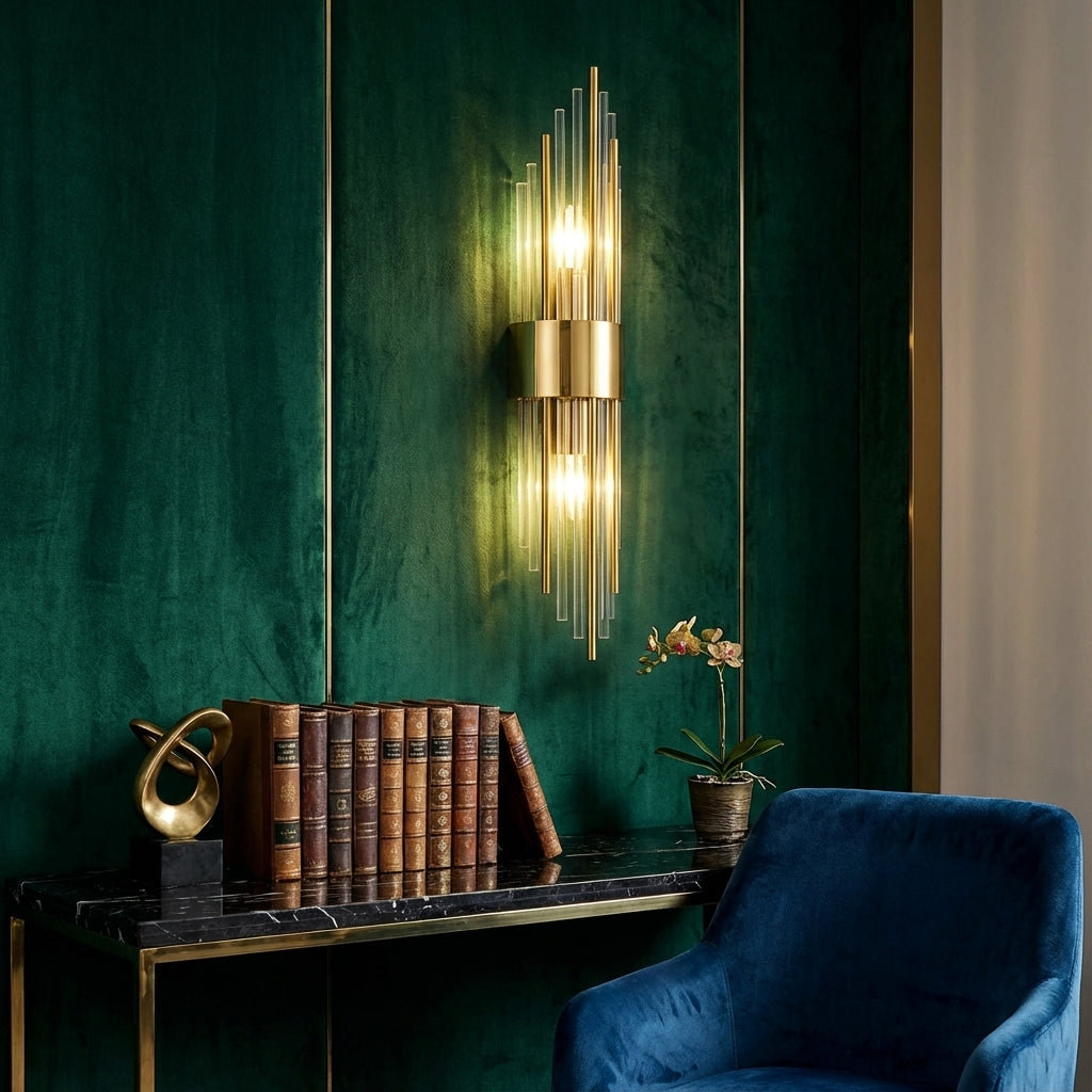 Contemporary Crystal Wall Light - 3 Colour Temperature Modes